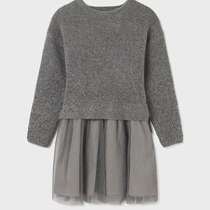 Tween gray knit dress two pc