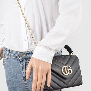 Quilted CG Top Handle Bag 2 colors
