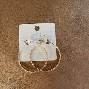 Hoop earrings Gold or Silver