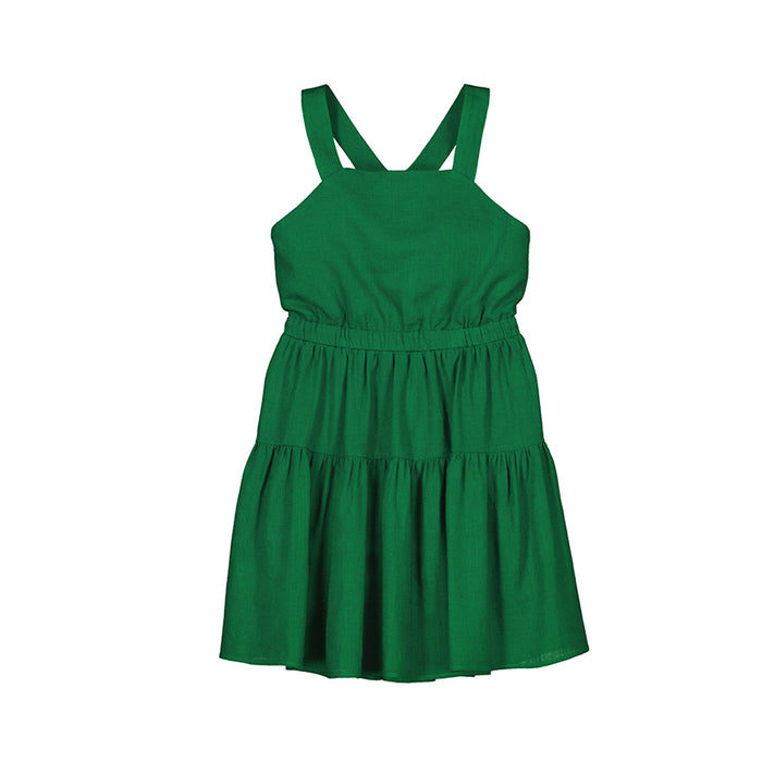 Tween green cut out dress