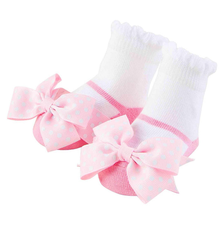 Pink bow MJ sock