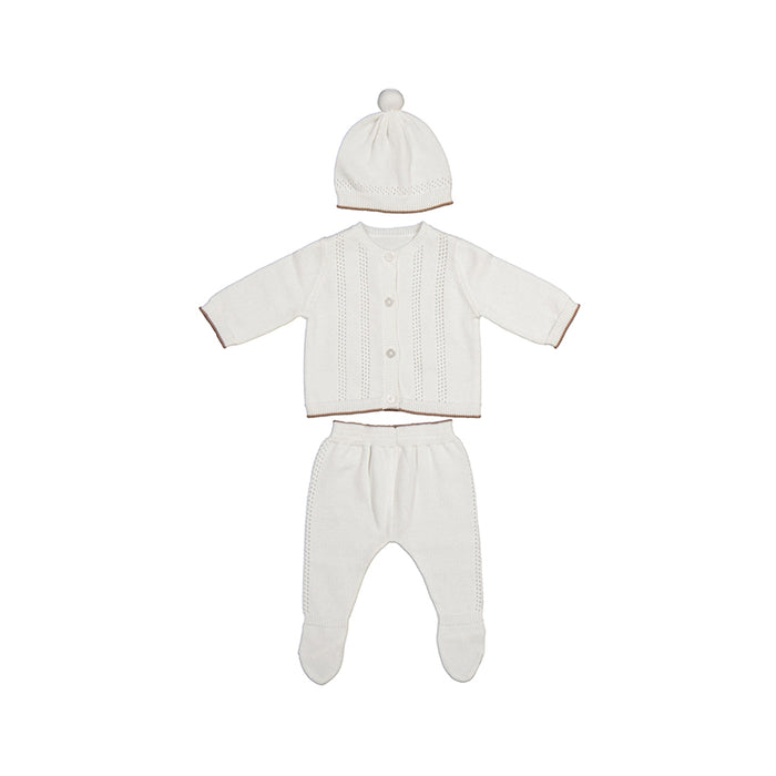 Baby Cream two piece with hat