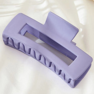 Solid Color Rectangle Shaped Hair Claw 4 colors