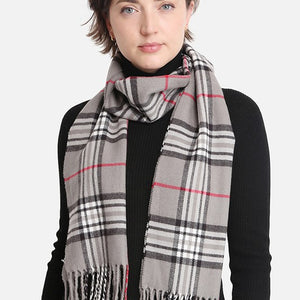 Plaid checked scarf, 8 colors.
