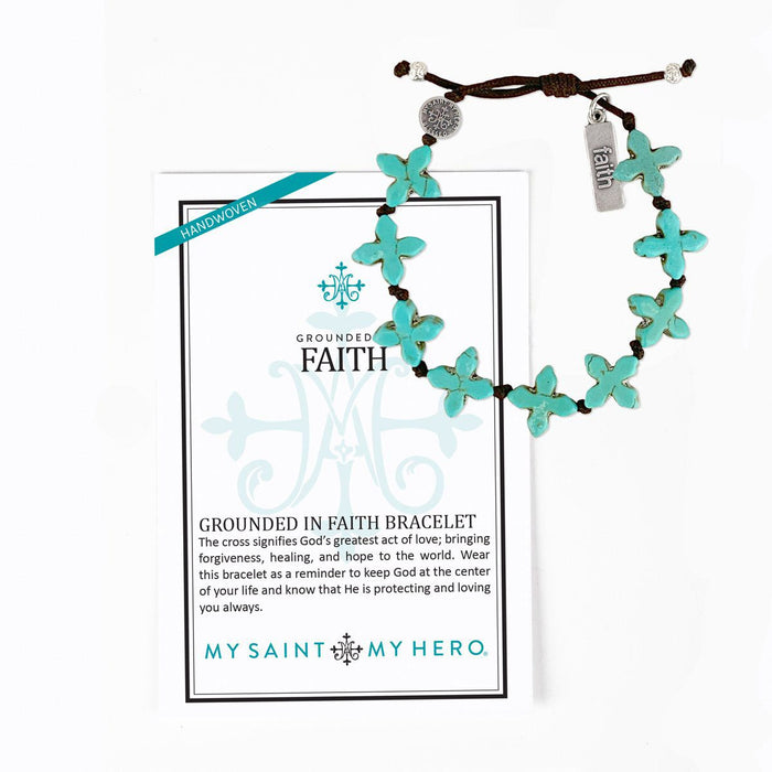 Teal faith bracelet